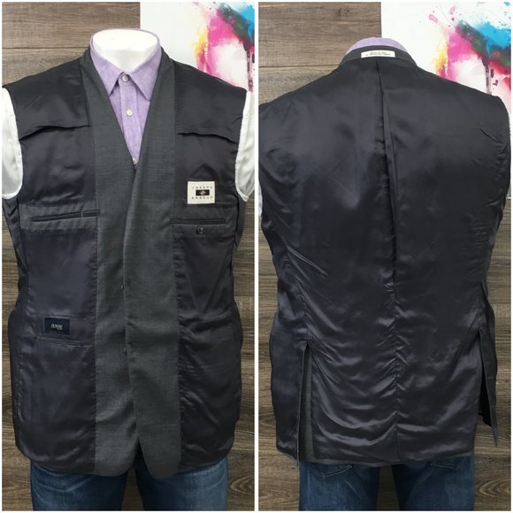 Joseph Abboud Mens Blazer Sport Coat Two Button Jacket Wool 44R Casual Suits USA - Picture 7 of 13